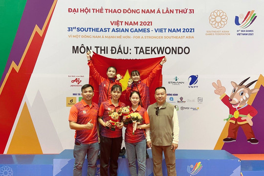 2 Taekwondo artists from Binh Thuan made contributions to gold medals at the 31st SEA Games