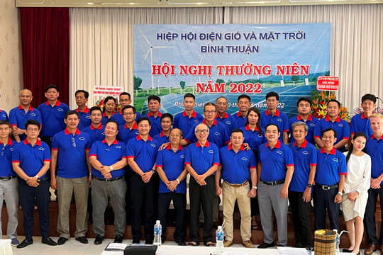 Hội nghị thường niên Hiệp hội Điện gió và Mặt trời tỉnh Bình Thuận
