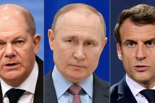 Tổng thống Putin điện đàm với lãnh đạo Pháp - Đức, chỉ trích việc bơm vũ khí cho Ukraine
