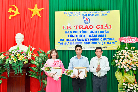 Lễ trao giải báo chí tỉnh Bình Thuận lần thứ X-năm 2021