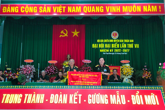 Đại hội Hội Cựu chiến binh huyện Hàm Thuận Nam, nhiệm kỳ 2022 - 2027