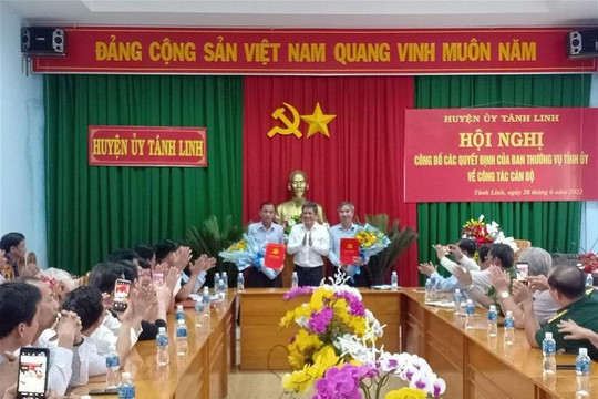 Tánh Linh có Bí thư Huyện ủy mới 