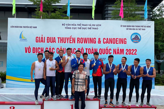 Bình Thuận: Đoạt 2 huy chương vàng và 1 huy chương đồng﻿﻿ tại giải đua thuyền Rowing và Canoeing vô địch các CLB toàn quốc năm 2022