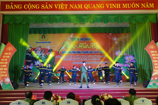 Liên hoan giọng hát hay Công an tỉnh Bình Thuận lần I năm 2022