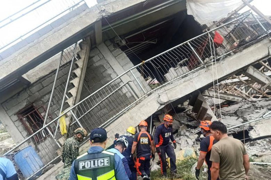 Thiệt hại trong trận động đất 7,1 độ tại Philippines