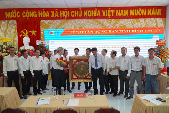 Ra mắt BCH Liên đoàn bóng bàn Bình Thuận nhiệm kỳ 2022 - 2027