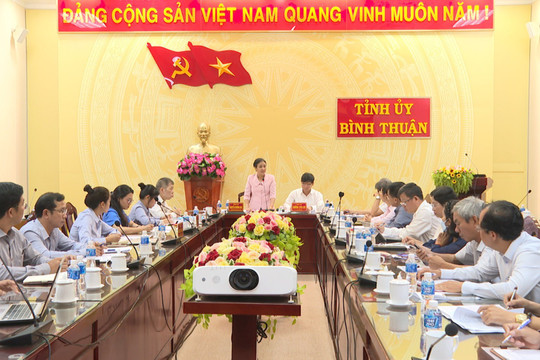 Bí thư Tỉnh ủy làm việc với đoàn công tác Liên hiệp các tổ chức hữu nghị Việt Nam