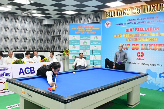 Khai mạc giải Billiards - Đại hội Thể dục thể thao năm 2022