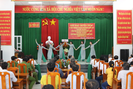 Tổ chức Ngày hội toàn dân bảo vệ an ninh Tổ quốc tại xã Tiến Lợi