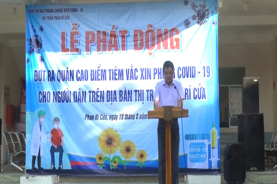 Thị trấn Phan Rí Cửa (Tuy Phong): Quyết tâm đạt mục tiêu tiêm vắc xin mũi nhắc lại