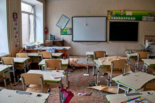 Trẻ em bỏ học trong tương lai thấy trước ở Ukraine