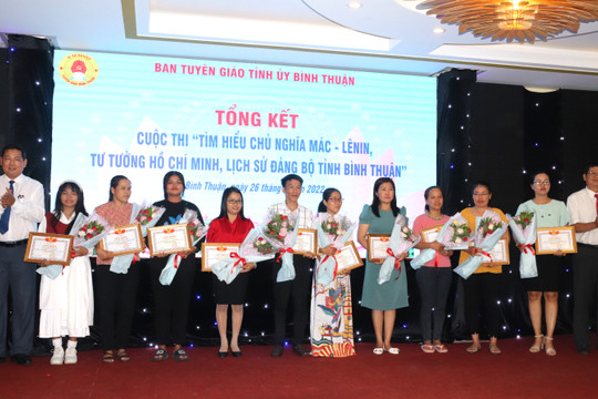 120 thí sinh đạt giải cuộc thi “Tìm hiểu Chủ nghĩa Mác - Lênin - Tư tưởng Hồ Chí Minh và Lịch sử Đảng bộ tỉnh”