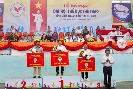 Bế mạc Đại hội Thể dục thể thao tỉnh Bình Thuận lần thứ IX năm 2022