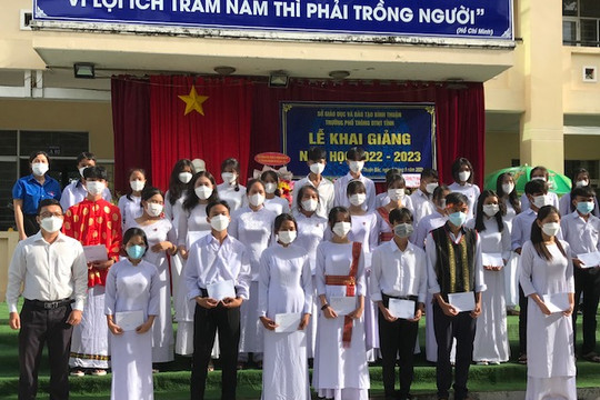 Trường Phổ thông Dân tộc nội trú Bình Thuận:
Duy trì tỷ lệ đỗ tốt nghiệp THPT 100% trong 3 năm liên tiếp 
