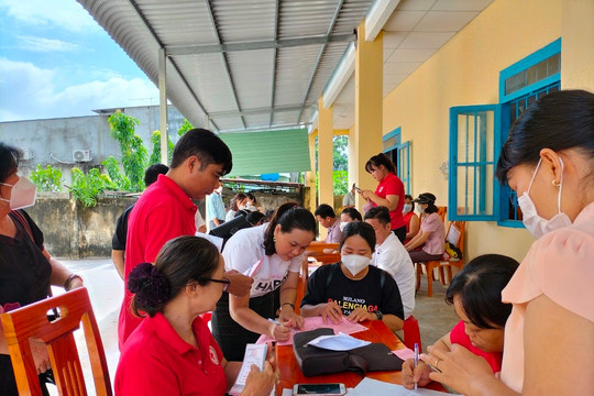 Hàm Tân: Hơn 150 người tham gia hiến máu tình nguyện
