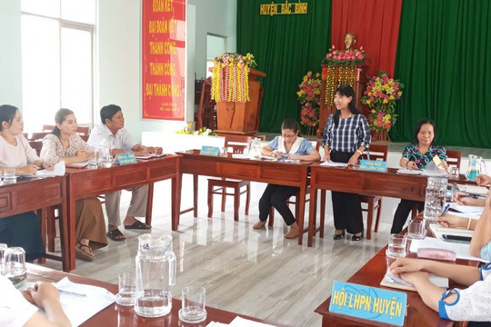 Trung ương Hội LHPN Việt Nam thăm và làm việc tại Bắc Bình
