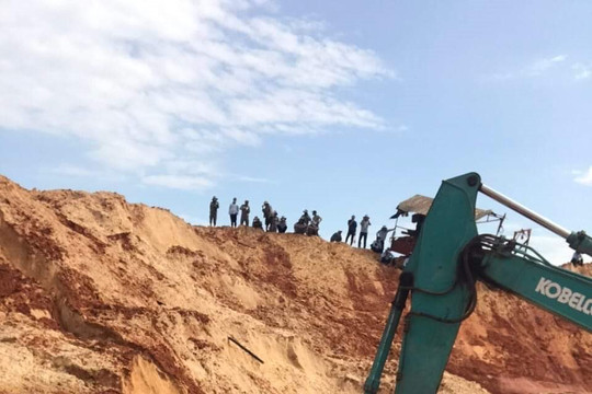 Vụ sạt lở cát ở mỏ titan nam Suối Nhum: Tìm thấy thi thể công nhân cuối cùng