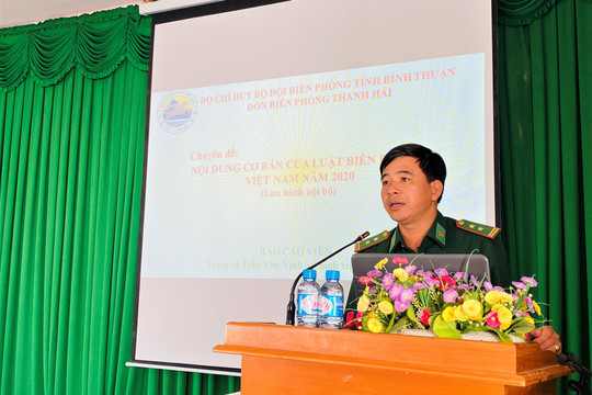 Phan Thiết: Tập huấn Luật Biên phòng Việt Nam cho cán bộ, công chức các phường