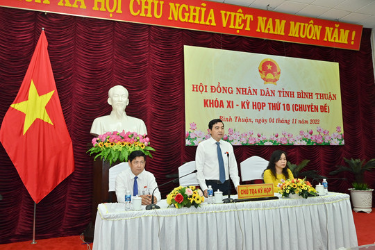 Kỳ họp thứ 10 (chuyên đề) - HĐND tỉnh khóa XI:﻿ Miễn nhiệm chức vụ Chủ tịch UBND tỉnh đối với đồng chí Lê Tuấn Phong theo nguyện vọng cá nhân