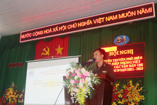 Tân Thành:
 Tuyên  truyền, phổ biến Luật Biên phòng Việt Nam