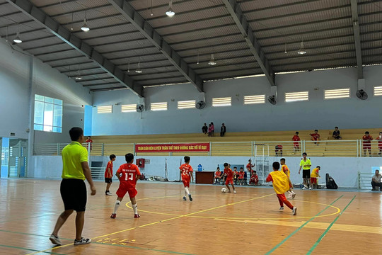 Hàm Tân tổ chức giải bóng đá thiếu niên, nhi đồng nhân kỷ niệm 17 năm ngày thành lập huyện