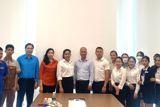 Thêm một công đoàn cơ sở thuộc Khu công nghiệp Phan Thiết thành lập 

