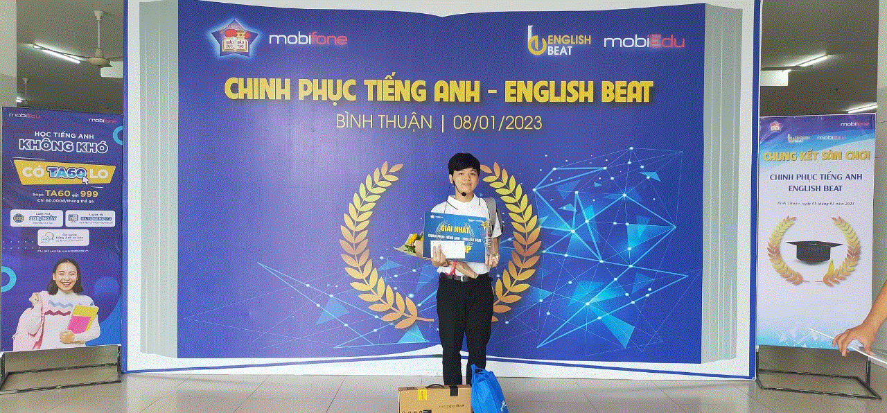 Nguyễn Lê Phong đạt giải nhất cuộc thi English Beat