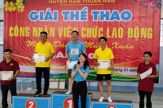 Hàm Thuận Nam:  Giải thể thao công nhân, viên chức, lao động năm 2023