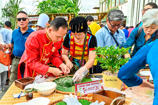 International tourists excited about Chung Cake Festival ahead of Tet festival