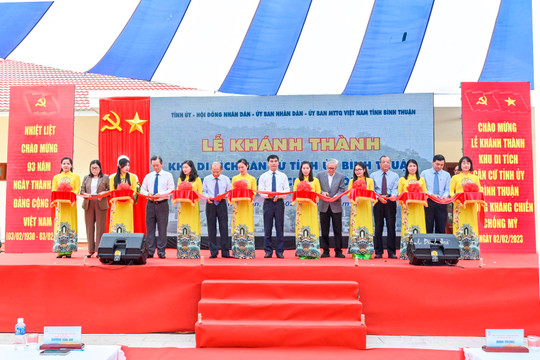 Khánh thành Khu Di tích Căn cứ Tỉnh ủy Bình Thuận trong kháng chiến chống Mỹ