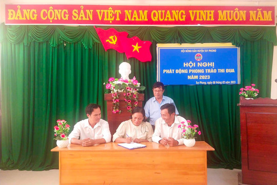 Hội Nông dân huyện Tuy Phong: Phát động phong trào thi đua yêu nước năm 2023
