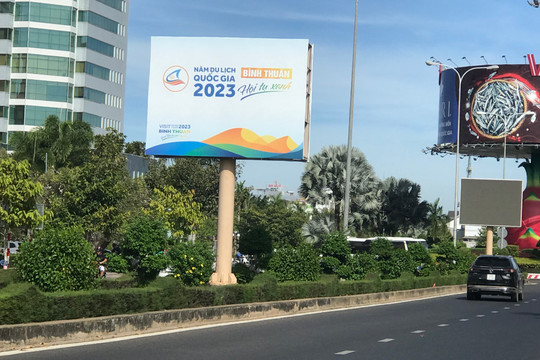 
Tuyên truyền trực quan về Năm Du lịch quốc gia 2023 - Bình Thuận - Hội tụ xanh