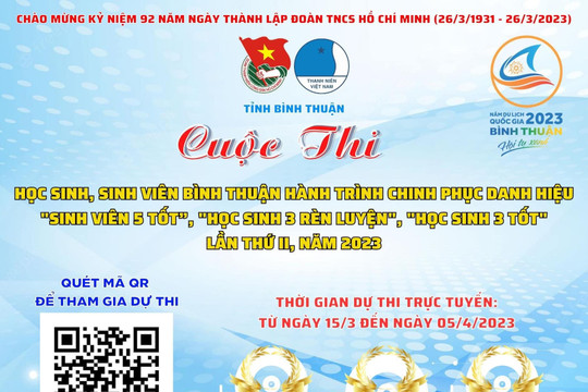 Tỉnh đoàn Bình Thuận:
Tổ chức cuộc thi dành cho học sinh, sinh viên