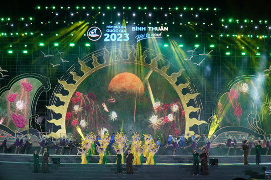 Tổng duyệt Lễ khai mạc Năm Du lịch quốc gia "Bình Thuận - Hội tụ xanh" 2023
