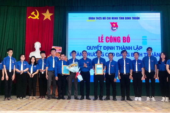 Thành lập Đoàn trường Cao đẳng Bình Thuận