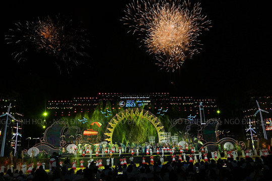 Một số hình ảnh đêm khai mạc Năm du lịch quốc gia 2023 " Bình Thuận- Hội tụ xanh"