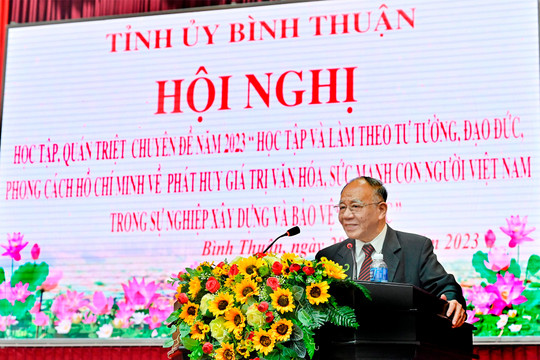 1.900 đại biểu dự Hội nghị quán triệt chuyên đề học tập và làm theo tư tưởng, đạo đức, phong cách Hồ Chí Minh năm 2023