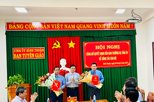 Đồng chí Võ Thanh Bình giữ chức vụ Trưởng Ban Tuyên giáo Tỉnh ủy