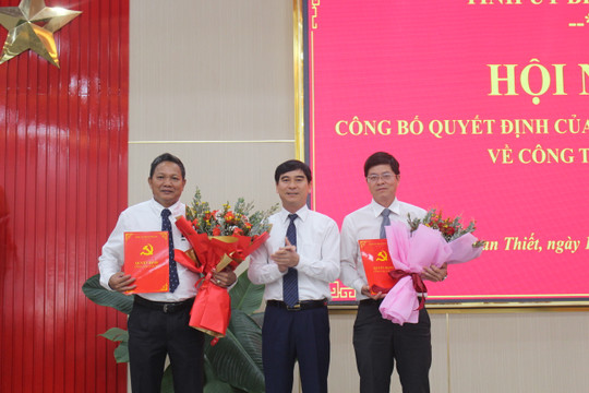 Điều động đồng chí Phạm Văn Nam giữ chức vụ Bí thư Thành ủy Phan Thiết