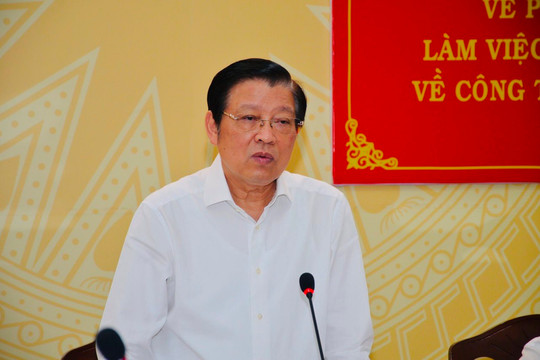 Đoàn công tác Ban Nội chính Trung ương làm việc tại Bình Thuận:
Bình Thuận giải quyết tốt đơn, thư khiếu nại tố cáo, kiến nghị của công dân