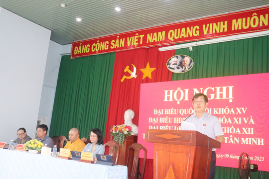 
Nhiều Bộ, ngành Trung ương trả lời kiến nghị của cử tri thị trấn Tân Minh