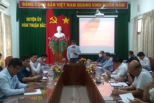 Đảng bộ huyện Hàm Thuận Bắc tổ chức sinh hoạt "Giữ trọn lời thề đảng viên"