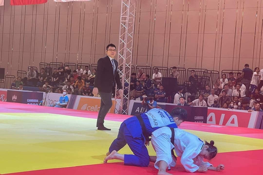 Binh Thuan’s Judo athlete secured a gold medal at Seagames 32 in Cambodia
