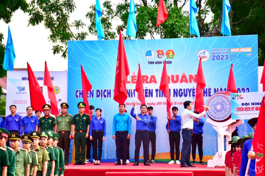 Thanh niên Bình Thuận ra quân Chiến dịch tình nguyện hè năm 2023