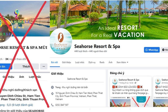 Giả danh facebook của cơ sở du lịch thu tiền của du khách