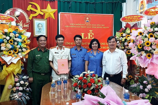 Bổ nhiệm ông Nguyễn Hoàng Tuyến giữ chức vụ Viện trưởng VKSND huyện Bắc Bình