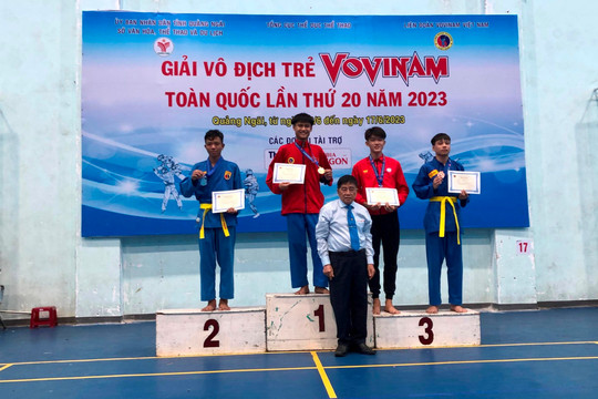 
Bình Thuận đạt 9 huy chương tại Giải vô địch trẻ Vovinam toàn quốc lần thứ 20 năm 2023