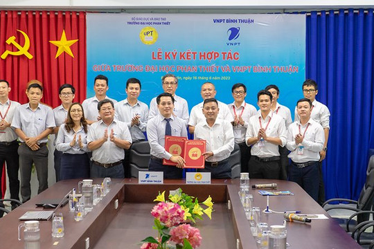UPT ký kết thỏa thuận hợp tác cùng VNPT Bình Thuận
