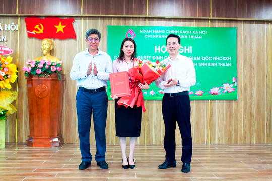 Bổ nhiệm bà Võ Thị Minh Thảo giữ chức Giám đốc Ngân hàng Chính sách xã hội tỉnh