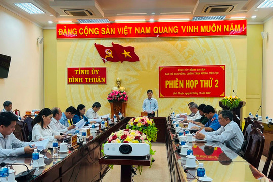 Kết quả sau 1 năm thành lập Ban Chỉ đạo phòng, chống tham nhũng, tiêu cực cấp tỉnh tại Bình Thuận